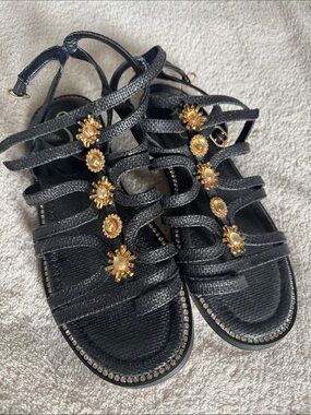 Sam Edelman Jeweled Strappy Women's Sandals. Size 8.5